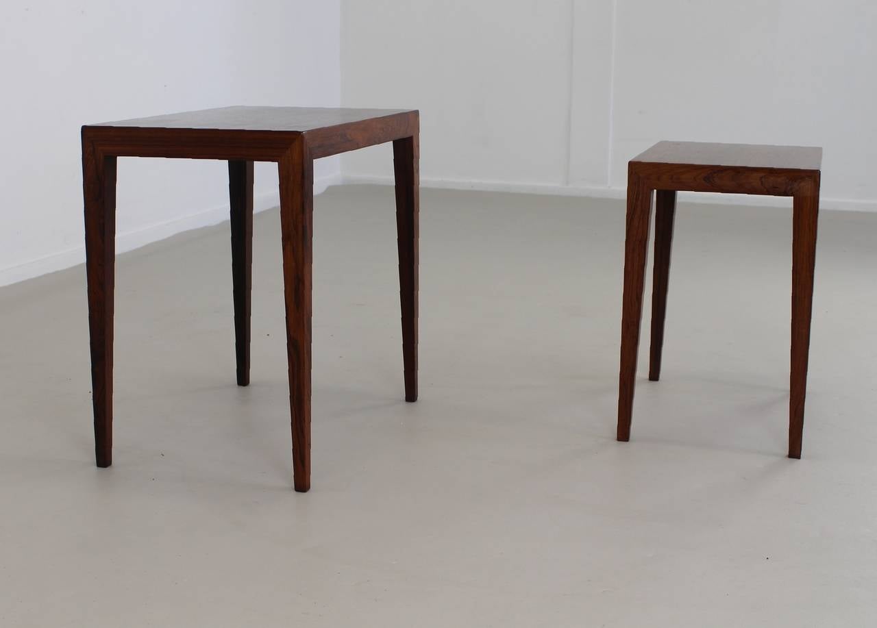 Beautiful Set of Two Danish Design Nesting Tables for Bovenkamp 1