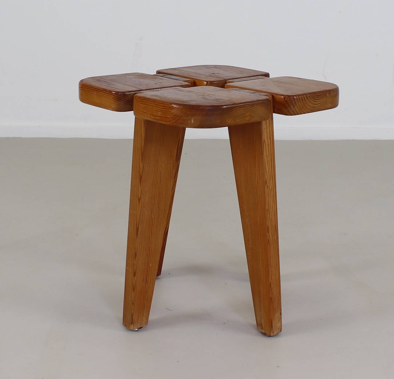 Mid-20th Century Fifties Pinewood Stool by Lisa Johansson-Pape For Sale