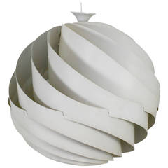 Large Danish Design Pendant Lamp Turbo II by Louis Weisdorf for Lyfa