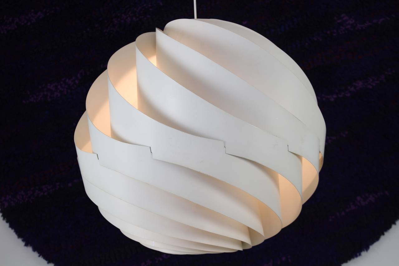 Large Danish Design Pendant Lamp Turbo II by Louis Weisdorf for Lyfa For Sale 3
