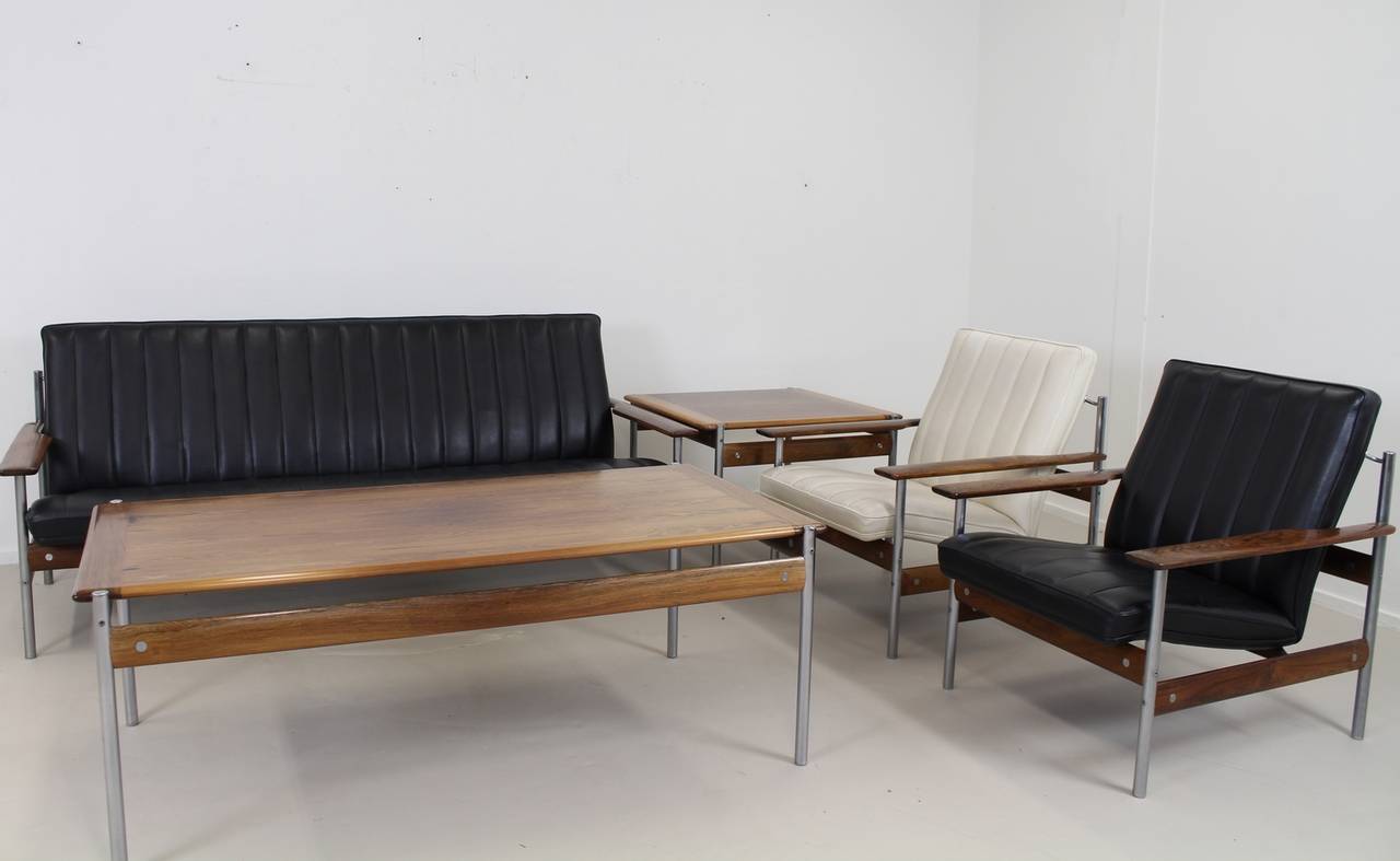 Vintage Scandinavian design lounge set by Dysthe 1