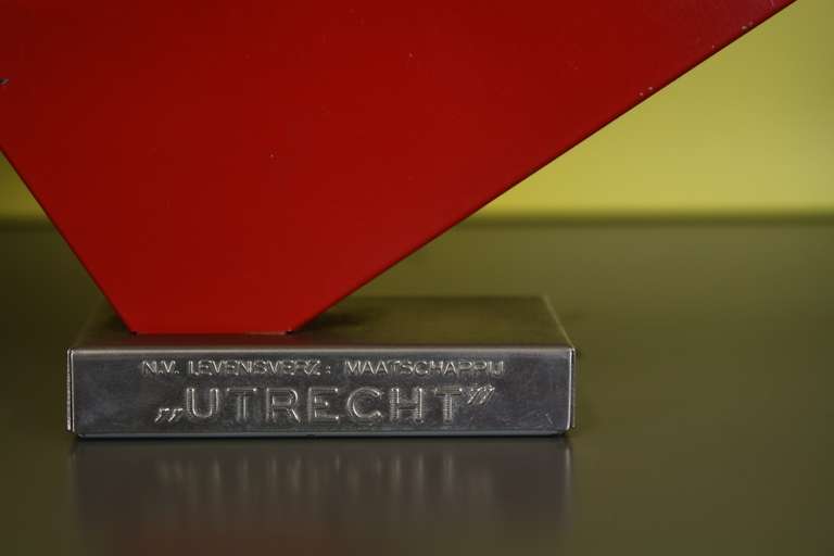 Mid-Century Modern Typical Rietveld Design Letter Holder for the NV Utrecht For Sale