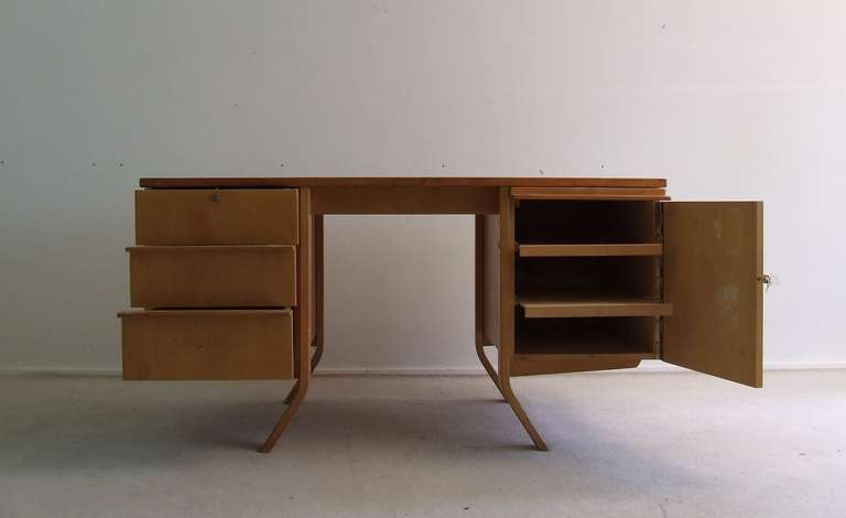 Mid-Century Modern Dutch Designer Cees Braakman Desk for UMS Pastoe Holland For Sale