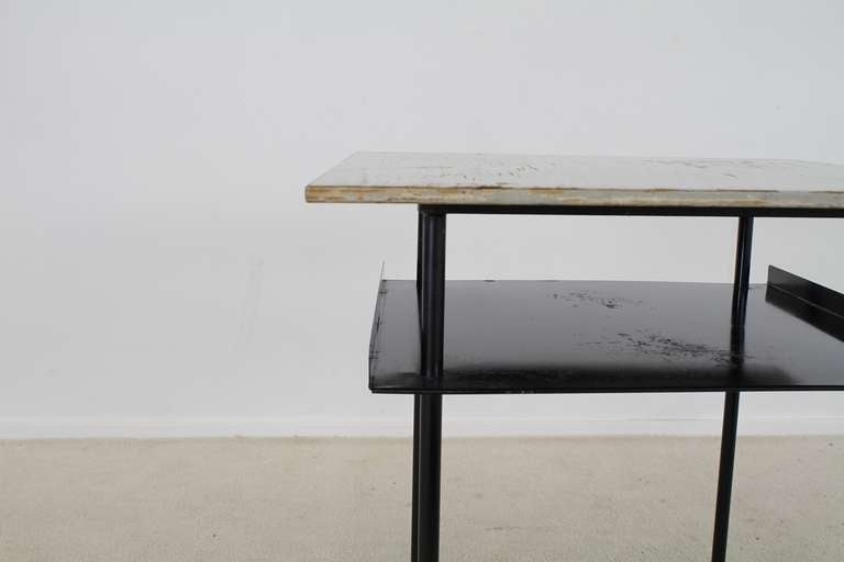 Mid-20th Century Wim Rietveld For Auping Large Version Side or Night Table in Patinated Condition For Sale