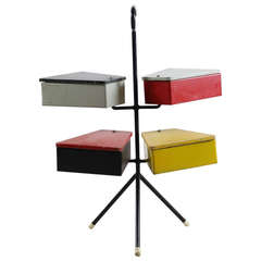 Metal 1950s Sewing Stand by Joos Teders for Metalux Holland