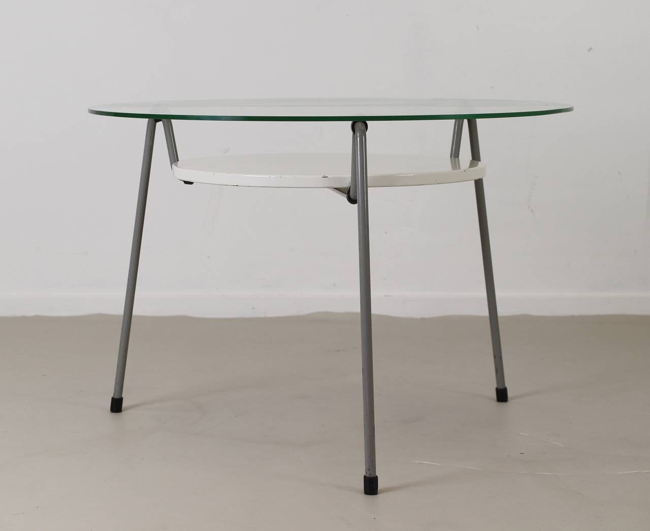 Industrial Wim Rietveld Coffee or Side Table for Gispen Holland For Sale