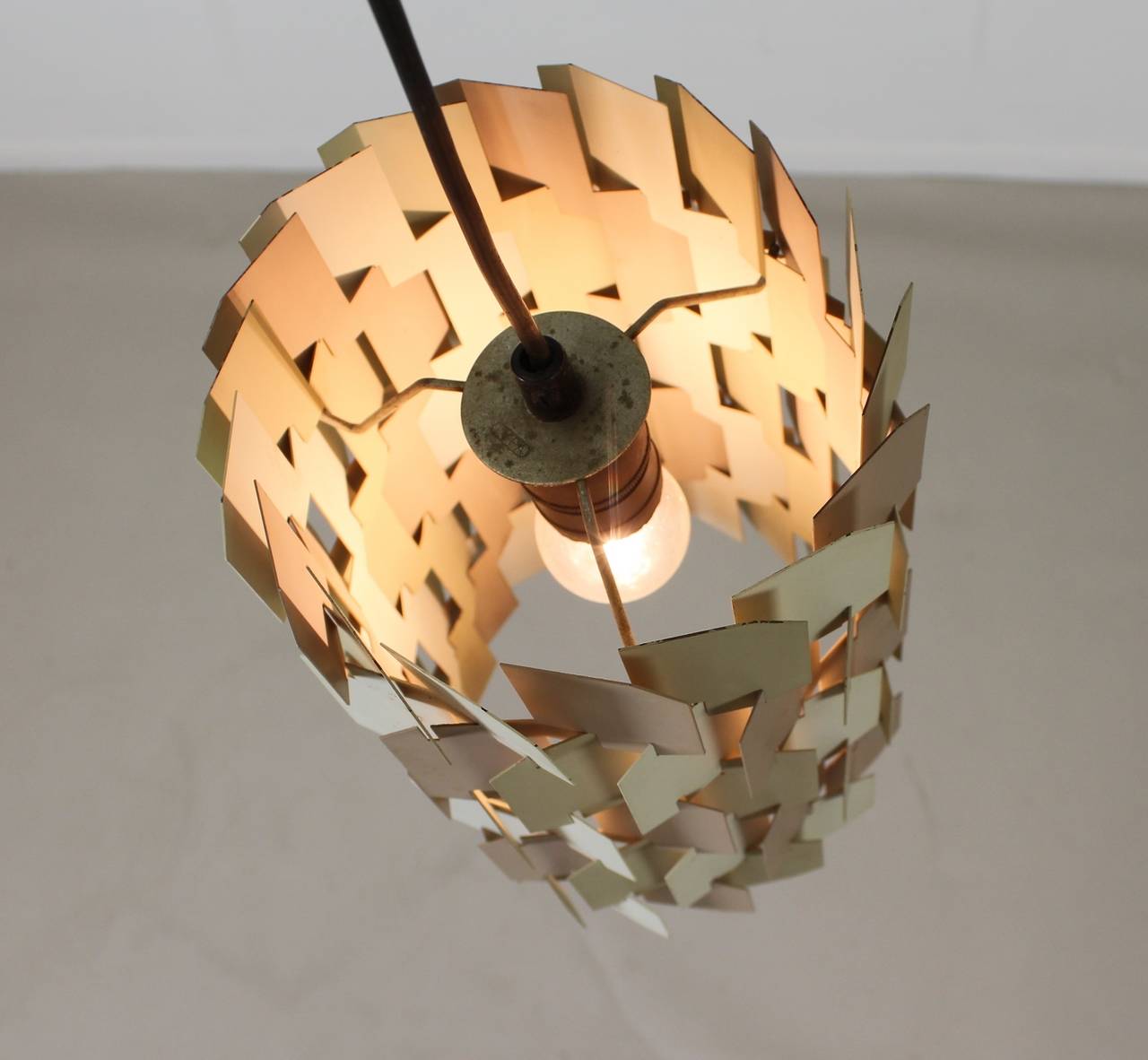 Two Metal Pendant Lamps for Lyfa Denmark For Sale 3