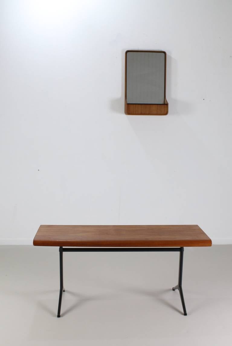 Mid-Century Modern Small Wall Mirror with Storage by Friso Kramer for Auping Holland