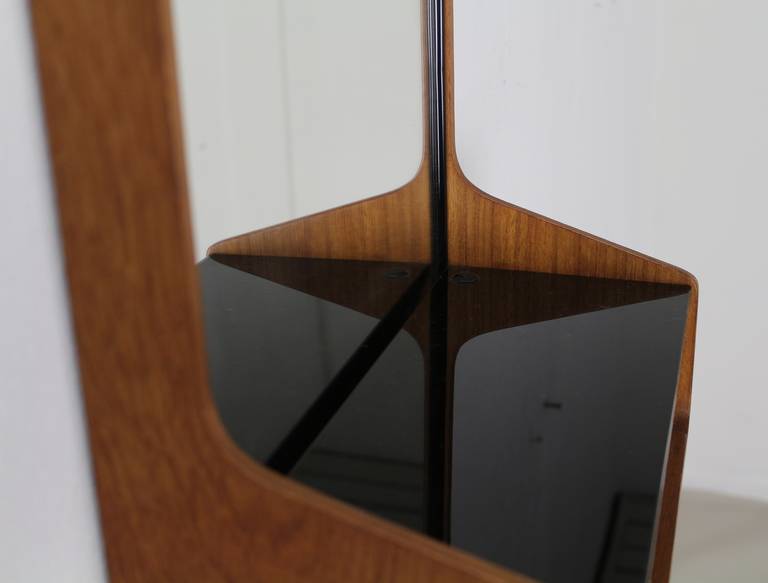 Mid-20th Century Small Wall Mirror with Storage by Friso Kramer for Auping Holland