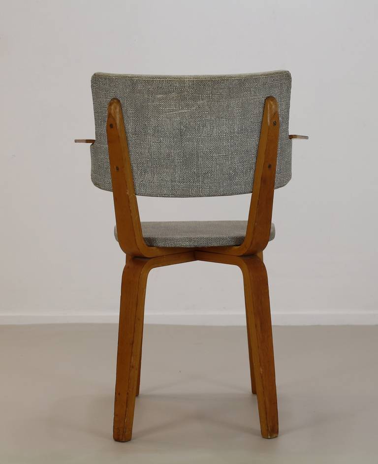 Dutch Laminated Wooden Armchair by Cor Alons for Den Boer Gouda, Holland For Sale