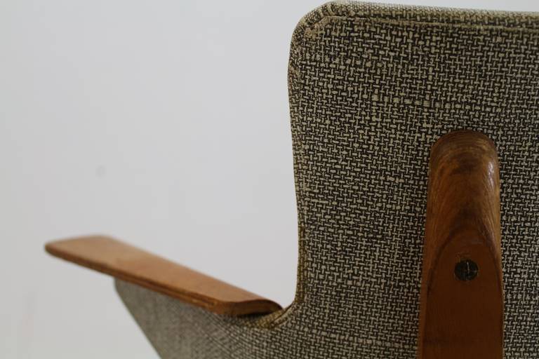 Mid-20th Century Laminated Wooden Armchair by Cor Alons for Den Boer Gouda, Holland For Sale