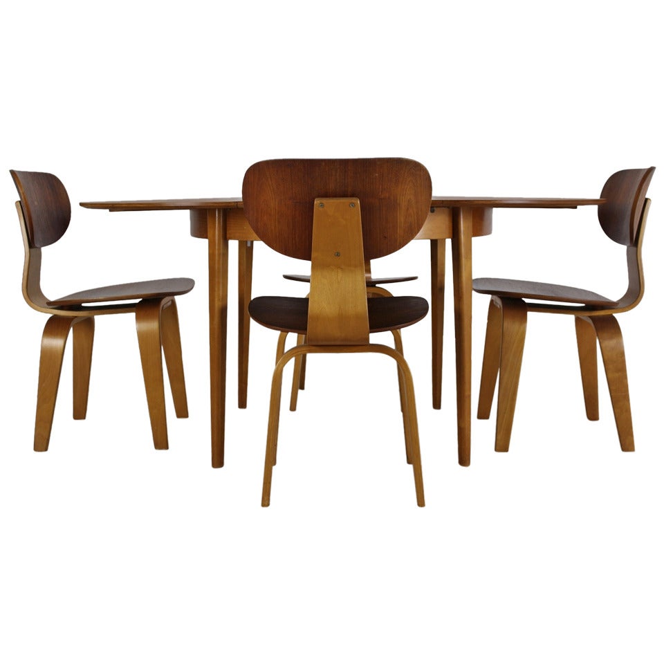 Bentwood Dining Set by Cees Braakman for UMS Pastoe Holland For Sale