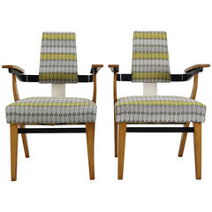 Original Dutch Architectural Armchairs from the 1940s