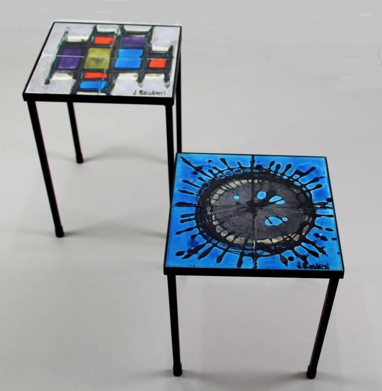 Fresh Coloured Side Tables by Belgian Ceramist Julien De Covemaeker for Belarti 4