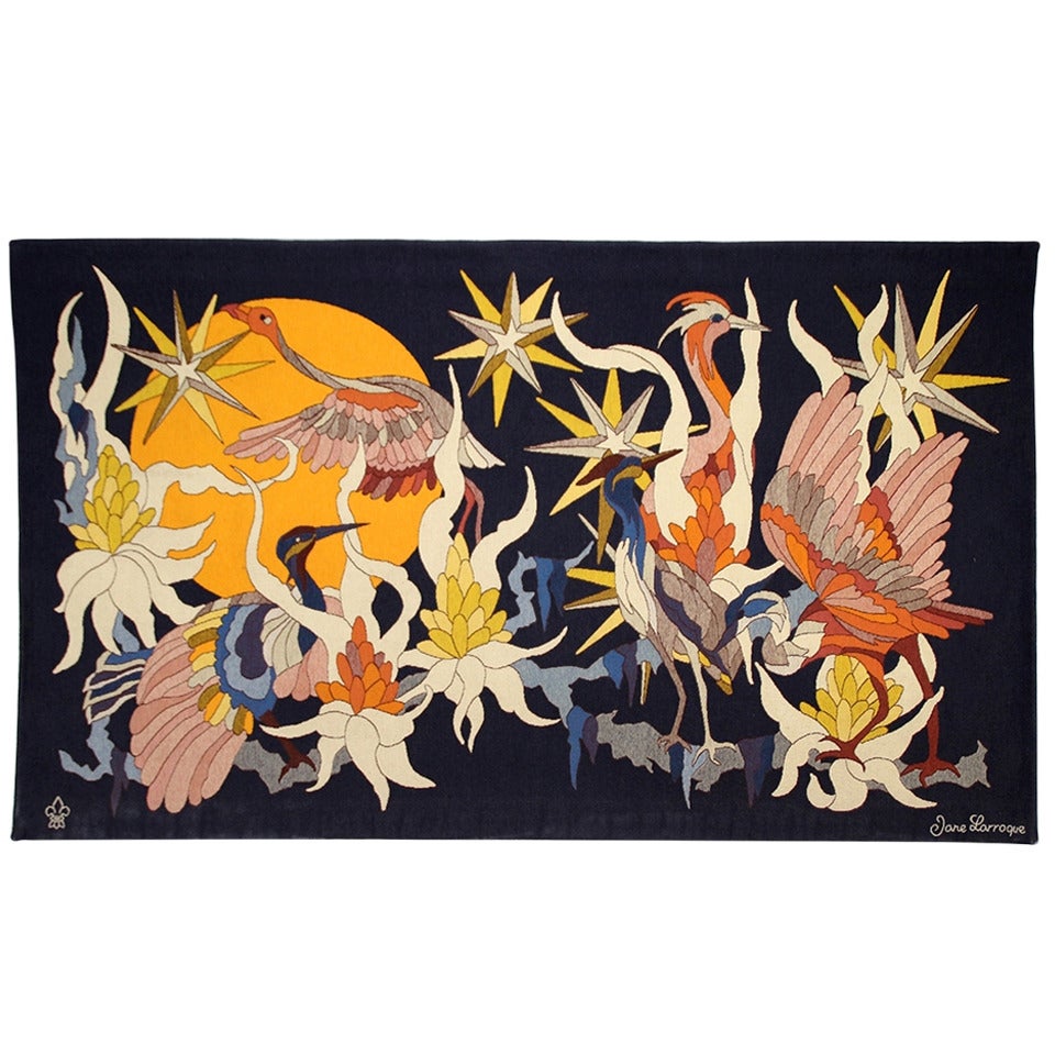 Gobelin ou tapisserie de l'artiste française Jane Larroque