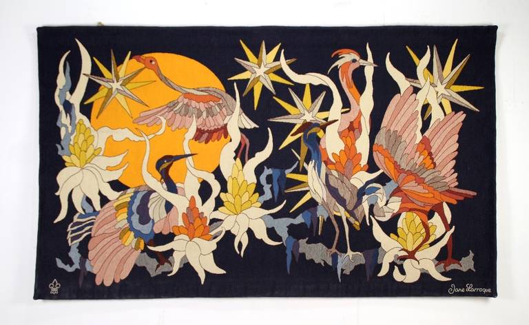 Magnifique tapisserie murale expressive gobelin tapestrie
Artiste : Jane Larroque
Titre : 