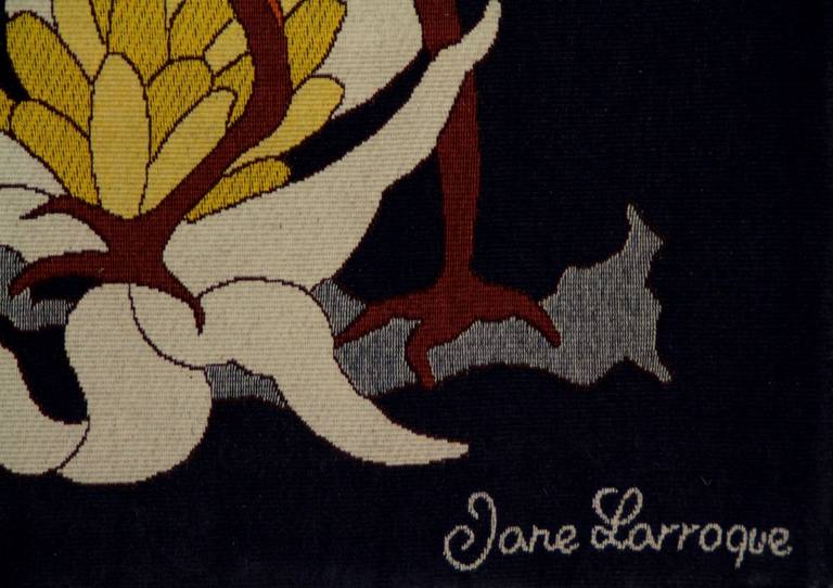 Gobelin ou tapisserie de l'artiste française Jane Larroque 1