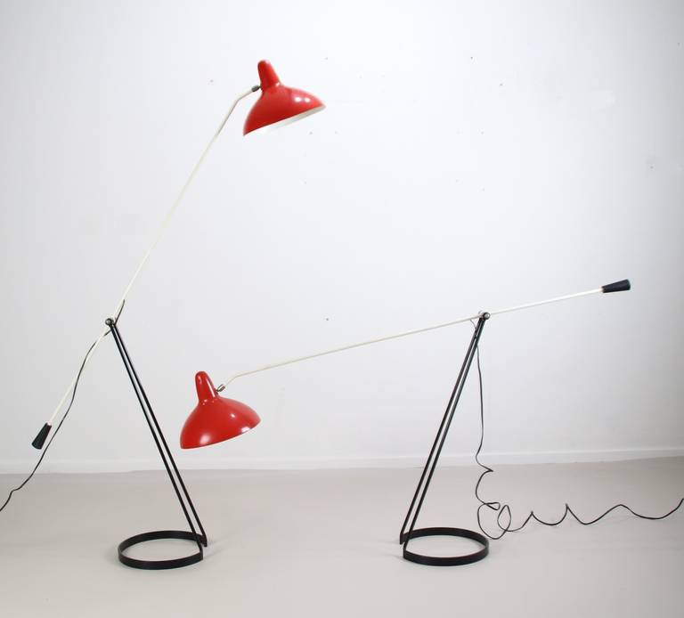 Original 1950s Floor Lamp by Floris H. Fiedeldij for Artimeta, Holland For Sale 2