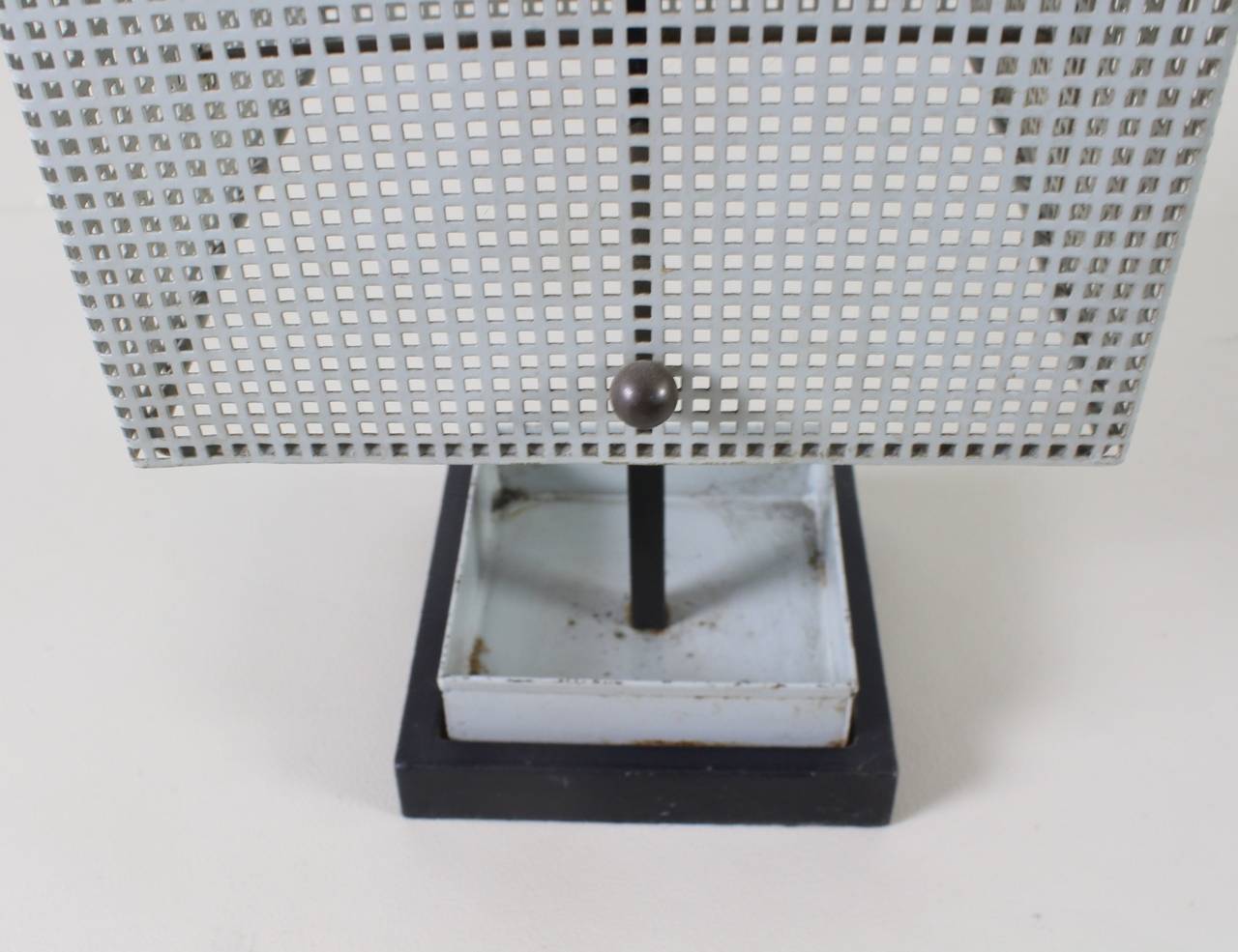 Dutch Design Perforated Metal Industrial Umbrella Stand of 1950s 4