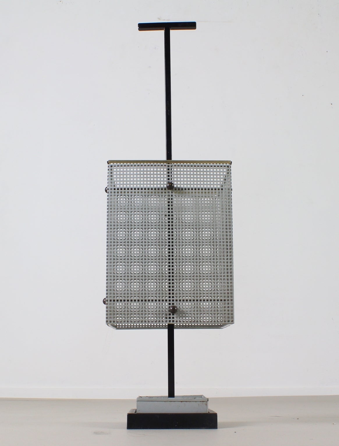 Dutch Design Perforated Metal Industrial Umbrella Stand of 1950s 6