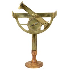 Antique Brass Graphometer, French Manufacture, Mid-19th Century