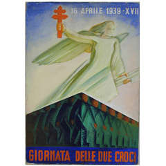 Sketch of the Futurist Poster "Day of Two Crosses", 16th April 1939 8