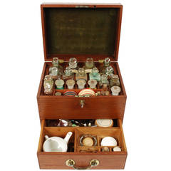 English Oak Wooden Apothecary Cabinet 2
