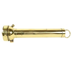 Antique Brass Nautical Flashlight by Oldham & Son Ltd
