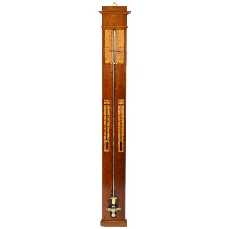 Elegant Mercury Barometer Made in the First Half of the 19th Century at