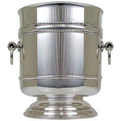Vintage Fine Silver Plate French Christofle Ice Bucket Wine Cooler