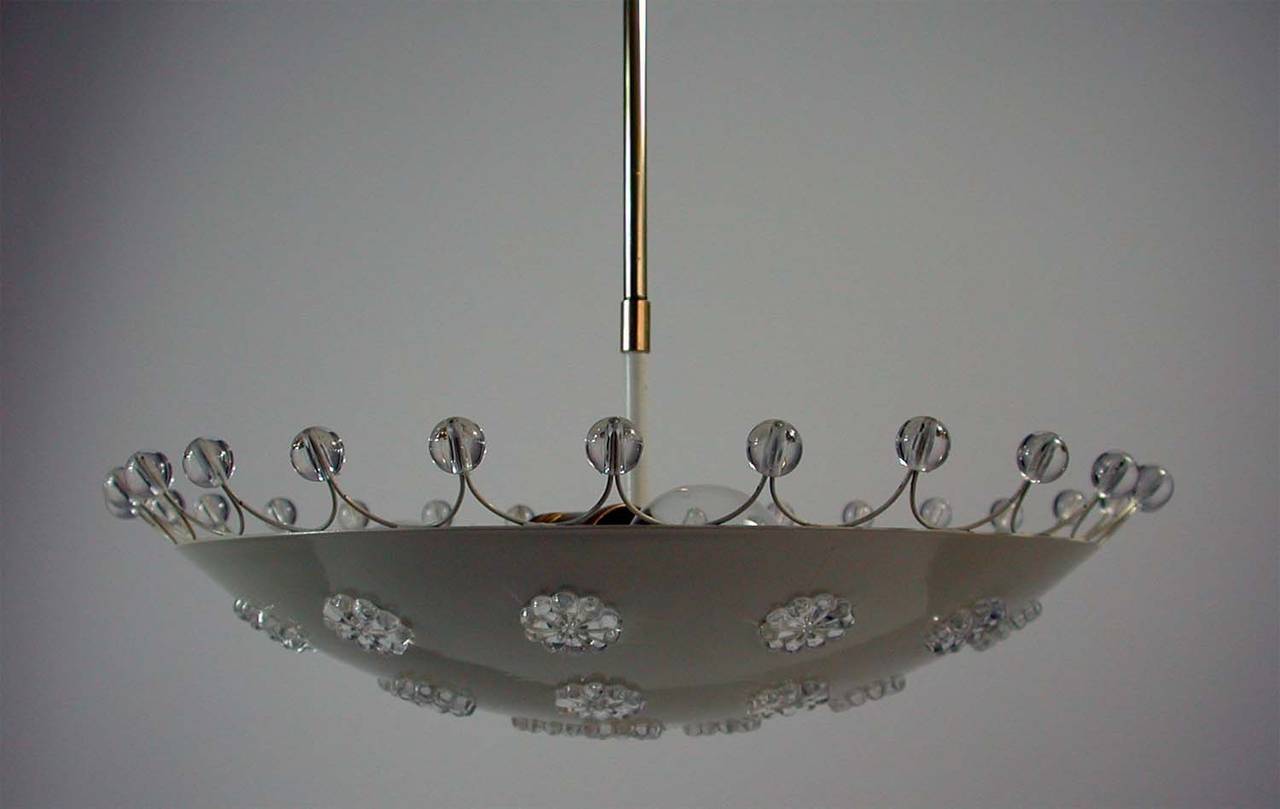 1950s Emil Stejnar Austrian Pendant Chandelier Flush Mount Lamp In Distressed Condition In NUEMBRECHT, NRW
