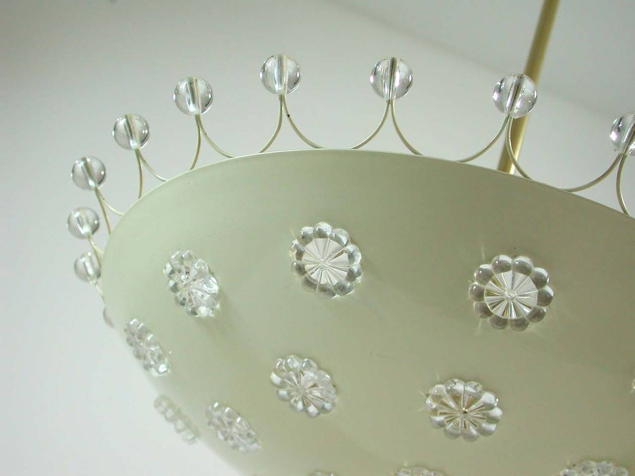 1950s Emil Stejnar Austrian Pendant Chandelier Flush Mount Lamp 1