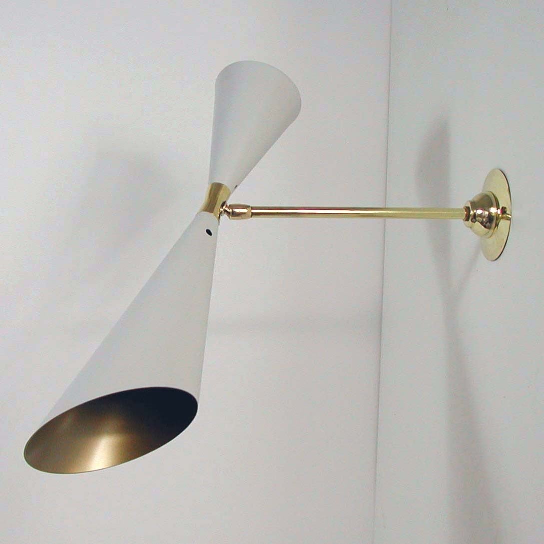 Mid-Century Modern Mid-Century French 1950s Diabolo Wall Light Sconce from the Guariche Lunel Era