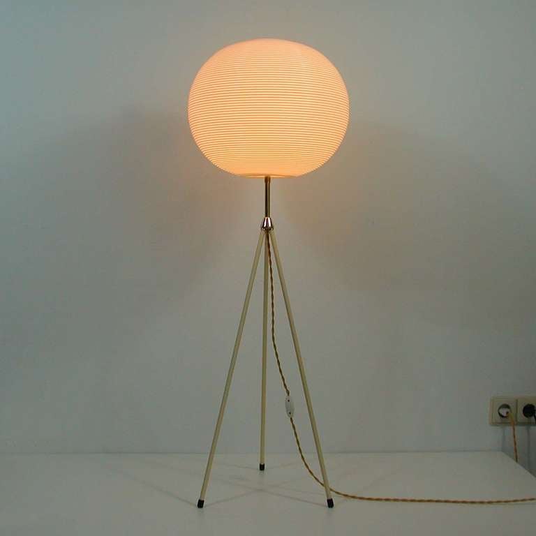 Mid-Century 1950s Rotaflex Heifetz Tripod Moon Floor Lamp In Excellent Condition In NUEMBRECHT, NRW