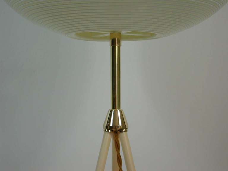 Mid-20th Century Mid-Century 1950s Rotaflex Heifetz Tripod Moon Floor Lamp
