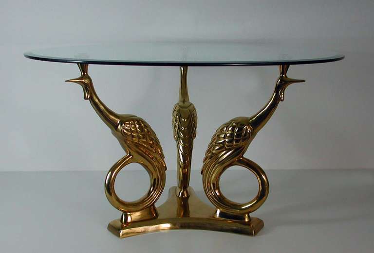 peacock side table