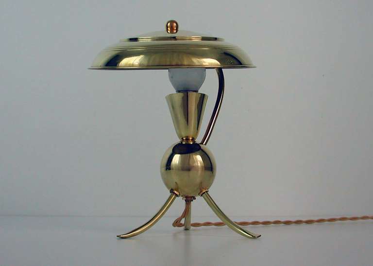 1950s Mid-Century French Brass 