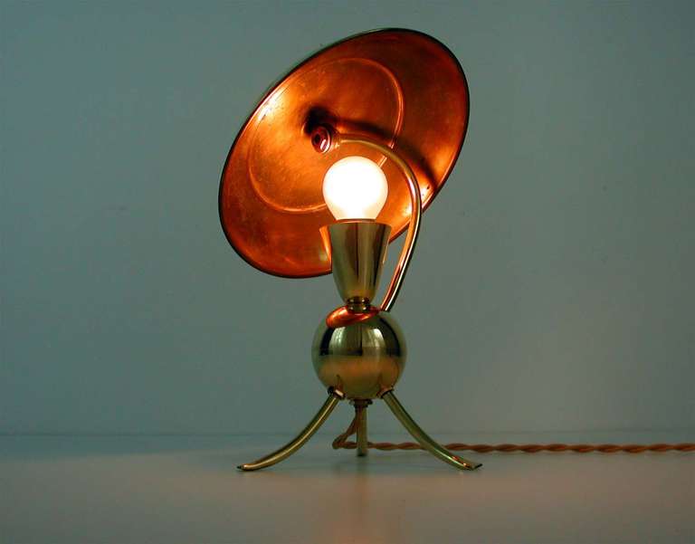 1950s Mid-Century French Brass 