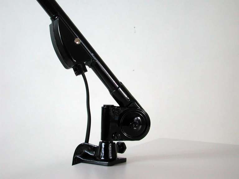 1930s Bauhaus Architects Industrial Work Lamp Task Lamp by SIS 1