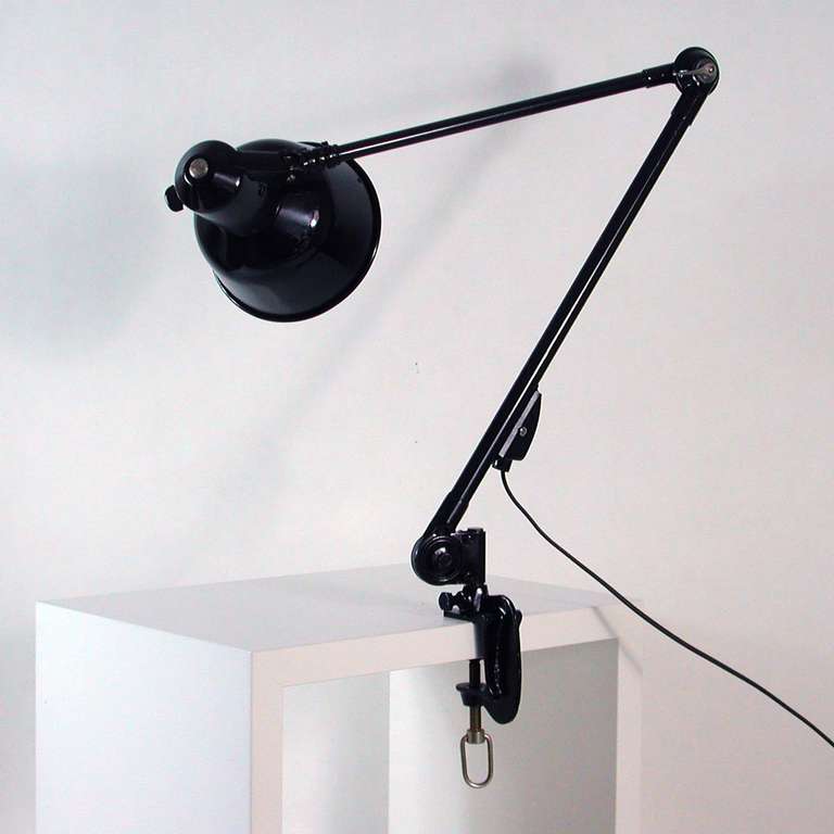 1930s Bauhaus Architects Industrial Work Lamp Task Lamp by SIS In Excellent Condition In NUEMBRECHT, NRW