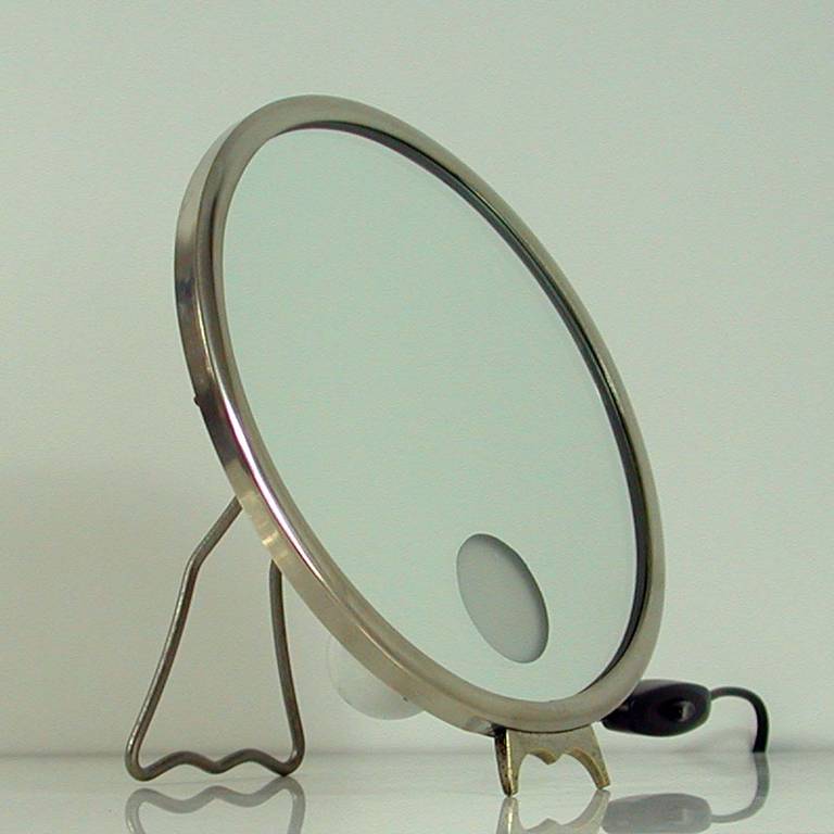 French Art Deco Illuminated Vanity Mirror Le Mirophar by Brot 2