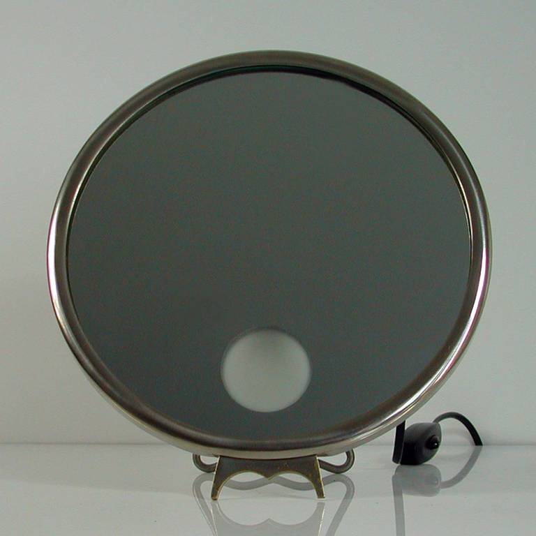 French Art Deco Illuminated Vanity Mirror Le Mirophar by Brot (Mitte des 20. Jahrhunderts)