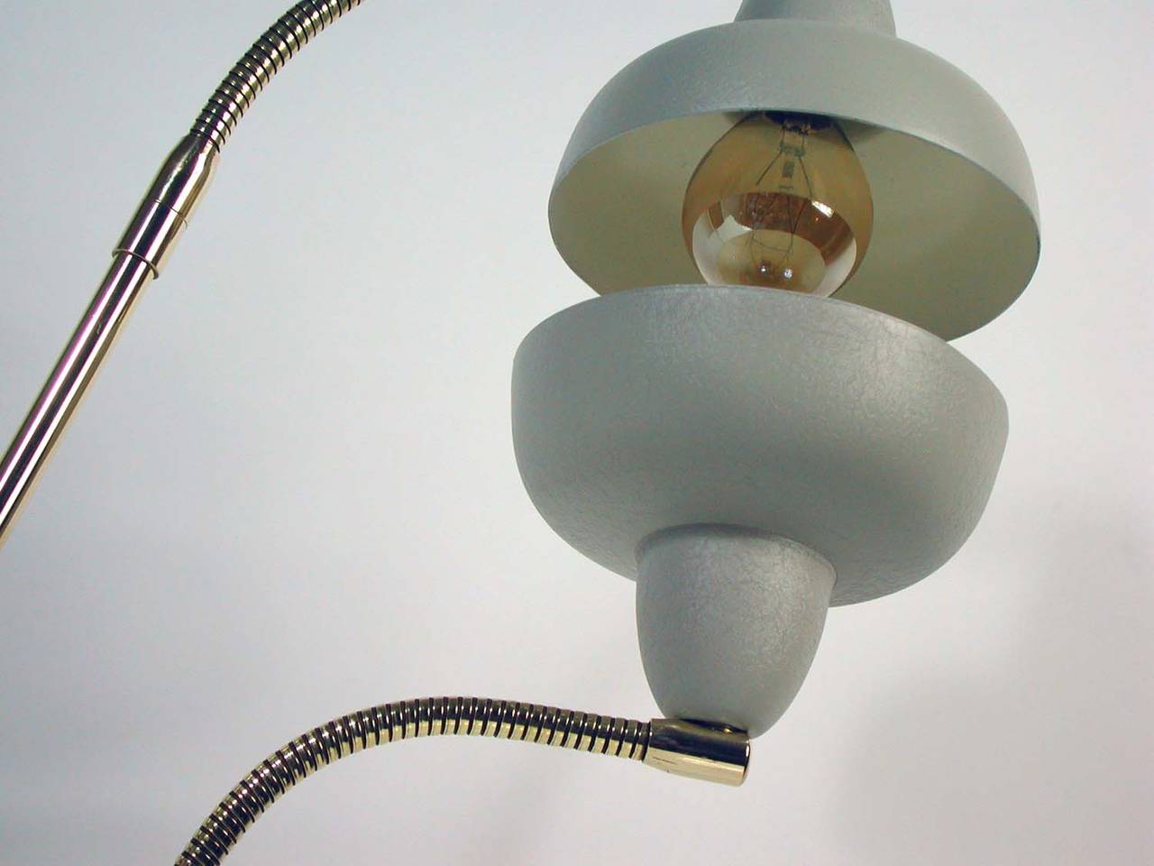 Italian 1950s Double Gooseneck Table Lamp 3