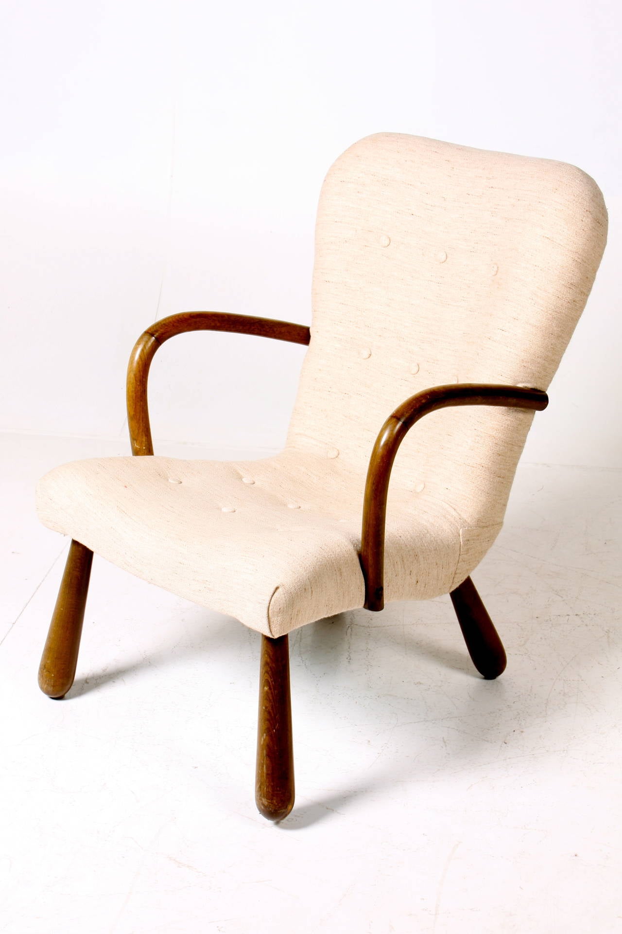 Scandinavian Modern Danish Upholstered Easy Chair