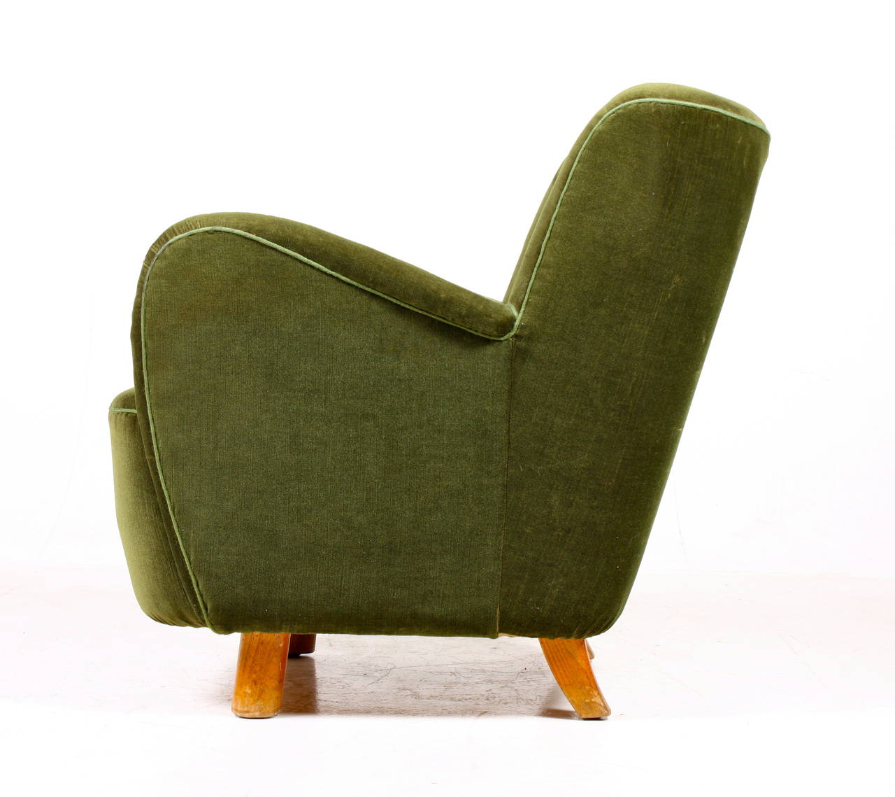 Danish Pair of 1940s Easy Chairs