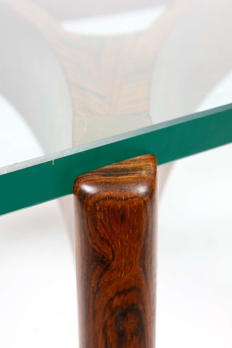Scandinavian Modern Glass Top Table