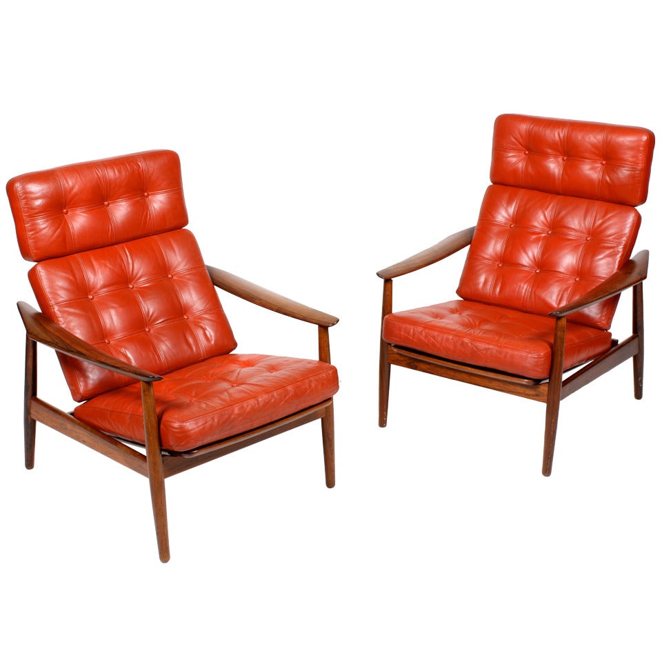 Pair of Easy Chairs by Arne Vodder