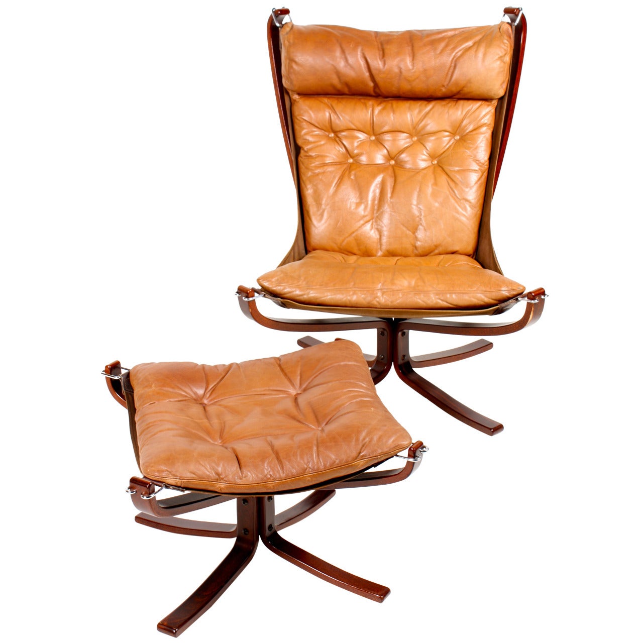 Original Highback Falcon Chair and Ottoman