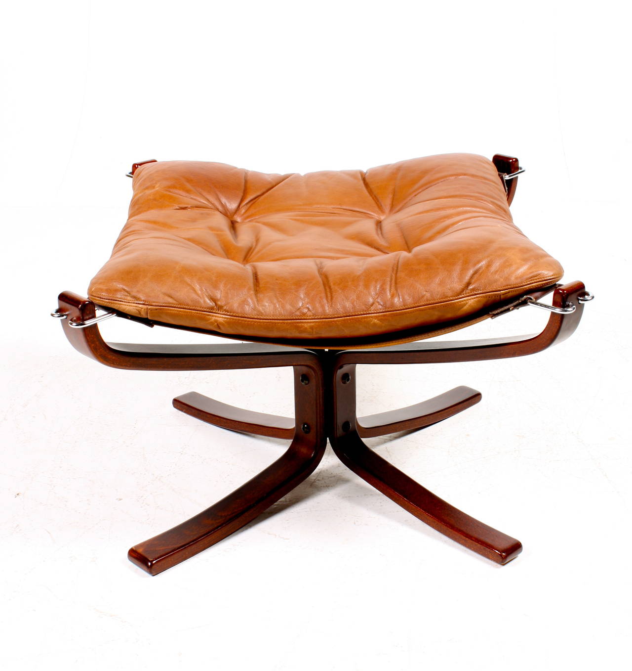 Mid-20th Century Original Highback Falcon Chair and Ottoman