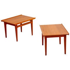 Pair of End Tables by Finn Juhl